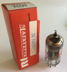 Vintage RCA 12AX7A Tube Short Gray Plate Top Getter USA Tested Good NOS Orig Box