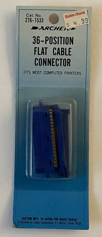 Radio Shack 36 Position Flat Cable Connector 276-1533 🔥NEW NOS💥