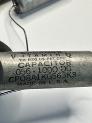 Sprague Vitamin Q 0.056uF 1000VDC Capacitors Lot of 6 USA Untested