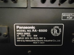 Panasonic Receiver – RA-6500 – USED – TESTED – WORKS – Read Description