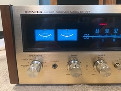 Gorgeous Very Rare Champagne Face Pioneer SX-727 Stereo Receiver 100% Working