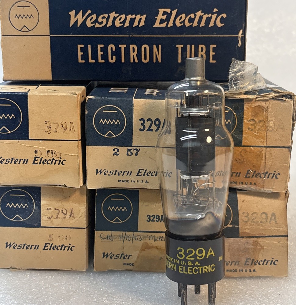 1- Western Electric 329A Vacuum Tube New In Box 7 Available