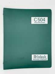 MCINTOSH C504 PREAMPLIFIER SERVICE MANUAL – ORIGINAL
