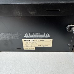 TASCAM 102 MKII Single Cassette Tape Deck
