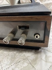 Vintage Mid Century Zenith Circle Of Sound A424W Solid State Radio~ Black/Brown