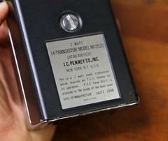Vintage jc penny TRANSISTOR Radio TRANSCEIVER Penncrest Japan