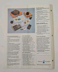Vintage 1976 Hewlett-Packard HP-97 Fully Programmable Printing Calculator 7-Page