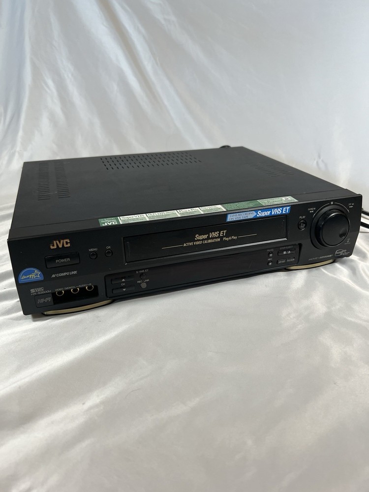 JVC HR-S3500U Super VHS ET 4-Head Video Cassette Player VCR No Remote Tested