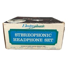Vintage Electrophonic 0-1 Professional Hi-F Stereo Headphones Morse Japan