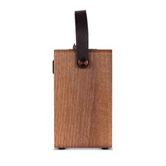 Fuse Andle Brown Real Wood Vintage Retro Bluetooth Speaker w/ Leather Handle