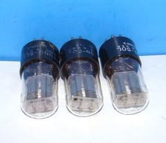 6SN7GT Tung-Sol radio audio amplifier vacuum tubes 3 valves tested 6SN7GTB 6SN7