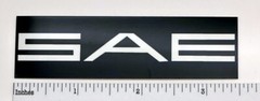 SAE Custom Made Aluminum Amplifier Badge