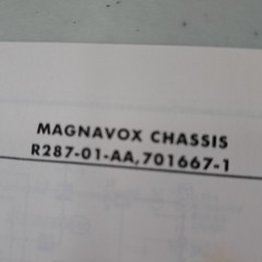 Magnavox Service Manual Chassis R287-01-AA Receiver 1976 Photofact Folder