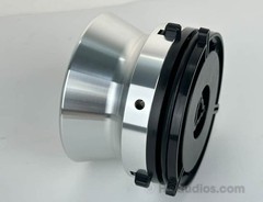 Single aluminum NAB Hub Adapter Silver for Reel-to-Reel Deck–1-Year Warranty