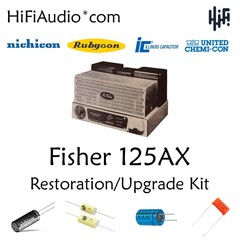Fisher 125AX monoblock amp restoration recap repair service rebuild kit fix