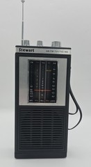 Vintage Stewart ST-527A AM FM TV1 TV2 Weather Band Radio w/ Box & Earphone Works