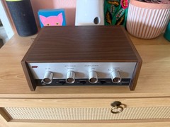 VINTAGE Philmore Sa-2500 Stereo Amplifier, silver/wood grain, NEW IN OPEN BOX