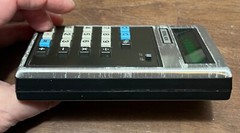 Vintage Royal 90K UA120 Calculator Green LCD, power cord, manual, case Tested