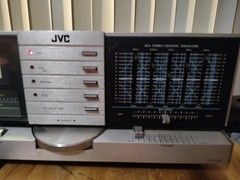 Vintage JVC JR-S501 Stereo Receiver with SEA Graphic Equalizer 120 WPC Working!