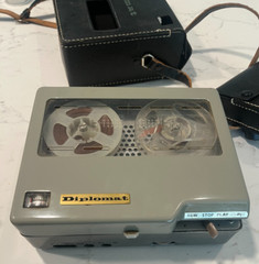 Vintage Diplomat Reel to Reel Audio Recorder with Cases – Clean in great shape