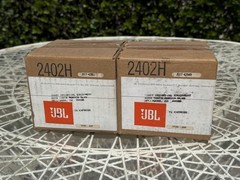 NOS NIB OEM PAIR JBL 2402H Pro Drivers 8 OHM Boxes, Packaging, Papers, Screws