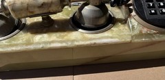 Fatap Italia 24 Carat Gold Plated Telephone Marble Base