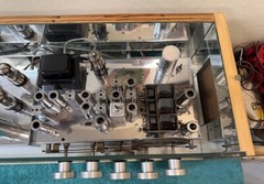 Radio Craftsmen RC10 & RC-2 6V6GT Hi-Fi tube amplifier -tuner glass display case