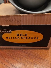 Vintage Calrad DH-8 Reflex Speaker, 8″ Metal Loudspeaker, Made in Japan, EC Box