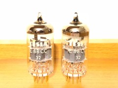 1x E88CC (ECC88, 6N23P-EV) Tesla, GOLD PINS (NEW, NOS, from 70s) TESTED 100%