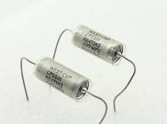 NOS Qty 2 Matched Pair 1960’s West-Cap .047uF 400V Paper In Oil Capacitors USA