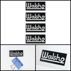 OHM Walsh 2 Speakers logo badge Sticker Decal waterproof 52mm(2.04″)X23mm(0.90″)