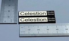 Celestion Studio Series Speaker Badge Logo Premium Gold Pair With Adhesive