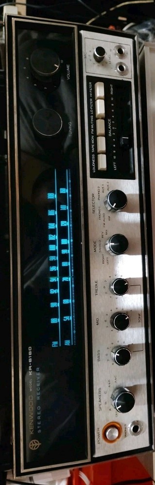 🔥Kenwood KR-6160 Vintage Stereo Receiver – BEAUTIFUL CABINET Nice Sound