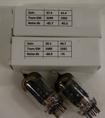 GE 5965 / 12AT7 MATCHED PAIR TUBES/1960’s, MaxiPreamp II Tested, SM1377