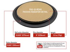 ESS Speakers AMT1 A,B,C,D 12″ Passive Radiator Replacement Repair Kit # PASK-12