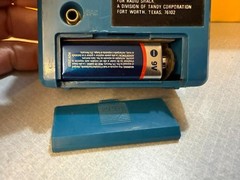 Vintage Realistic AM/FM Pocket Radio Model 12-721, Blue, Tested & Working
