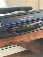 Panasonic PV-V4520 4-Head Hi-Fi Vhs VCR+ Blue Line w/Remote & Owners Manual