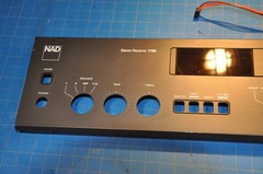 NAD Model: 7155 Receiver Replacement Parts Front Face Panel Plate W/Extra