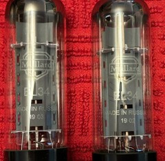 MATCHED QUAD EL34/6CA7 MULLARD NOS Tube Lampe Valve 12