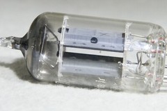 Siemens (Telefunken Label) 12AU7/ECC82 Long Plate Angled D-Getter Germany 1956
