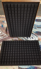Pair of 2 Black Foam speaker grille inserts.. Fits Vintage JBL L-100 Century