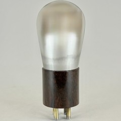 (1) Tested Perryman PA 171 Tube Type 71A Marbled Brown Bakelite Base Globe