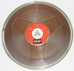 VINTAGE BASF 7″ x 1/4″ x 1800′ REEL TO REEL MAGNETIC TAPE MADE IN GERMANY