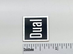 Dual Turntable Badge Logo For Dust Cover or Plinth Custom Made Aluminum