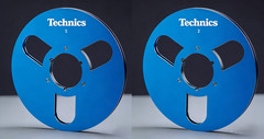 One Pair 10.5” Gold Technics Tape reel High Quality Aluminum Take Up Reel