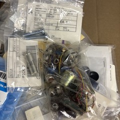 Large Lot of VTG Electronic Parts Meters, Pots, ICs, Transistors, Motorola
