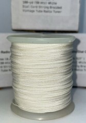 Dial Cord Radio 0.7mm (0.027 ¨ ) White Vintage 100 Yds. (90 Mts) For Radio Tuner