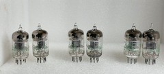 2 tubes Sylvania black 5654 EF95 6AK5W 6J1P LITTLE DOT FX AUDIO matched pair