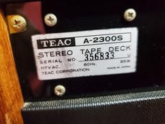 TEAC A-2300S Reel-to-Reel Tape Recorder SEE VIDEO (Read Description)