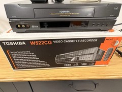 Toshiba W-522CG 4-Head Hi-Fi VCR VHS Player Tested Cleaned w/Original Box Remote